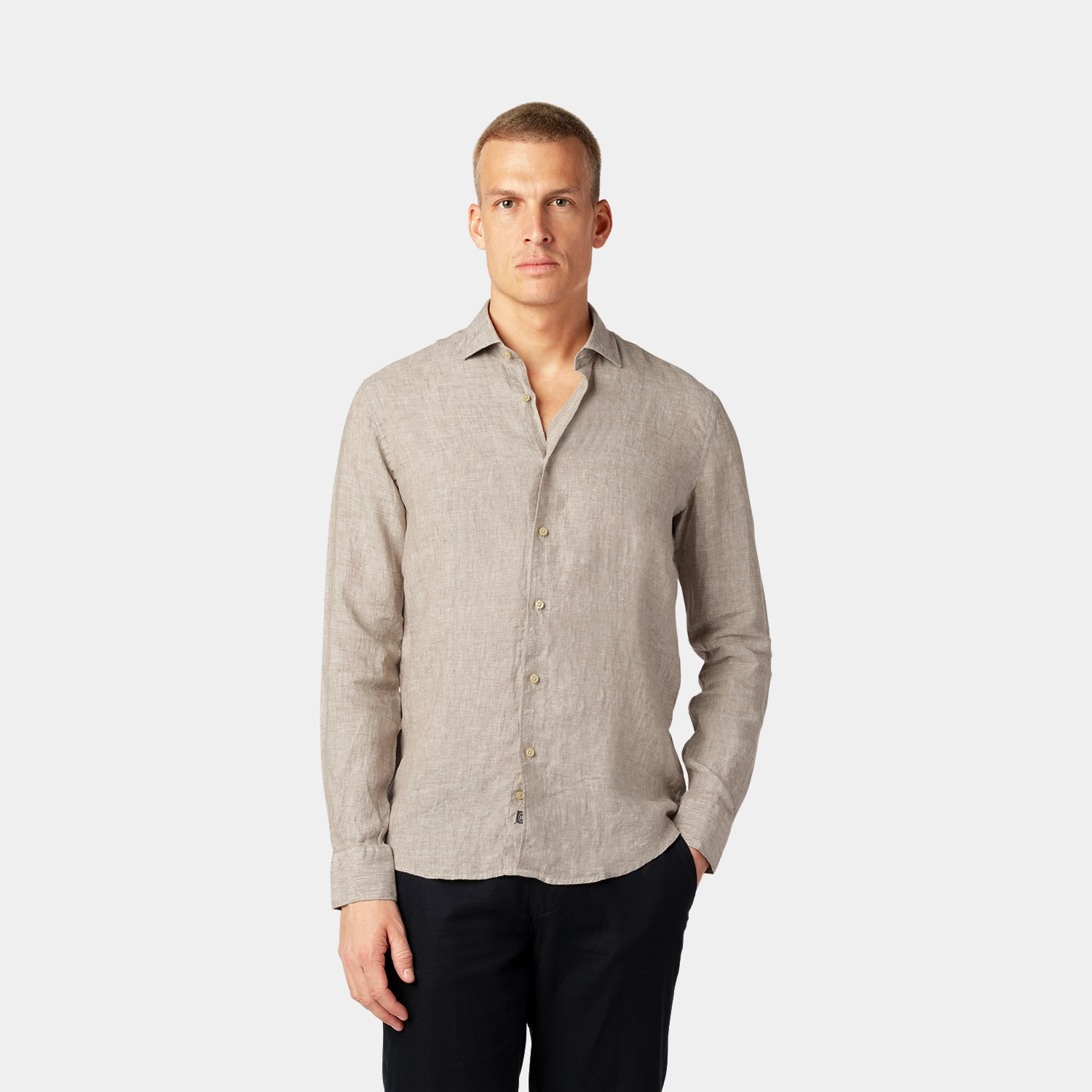 Beige Linen Shirt