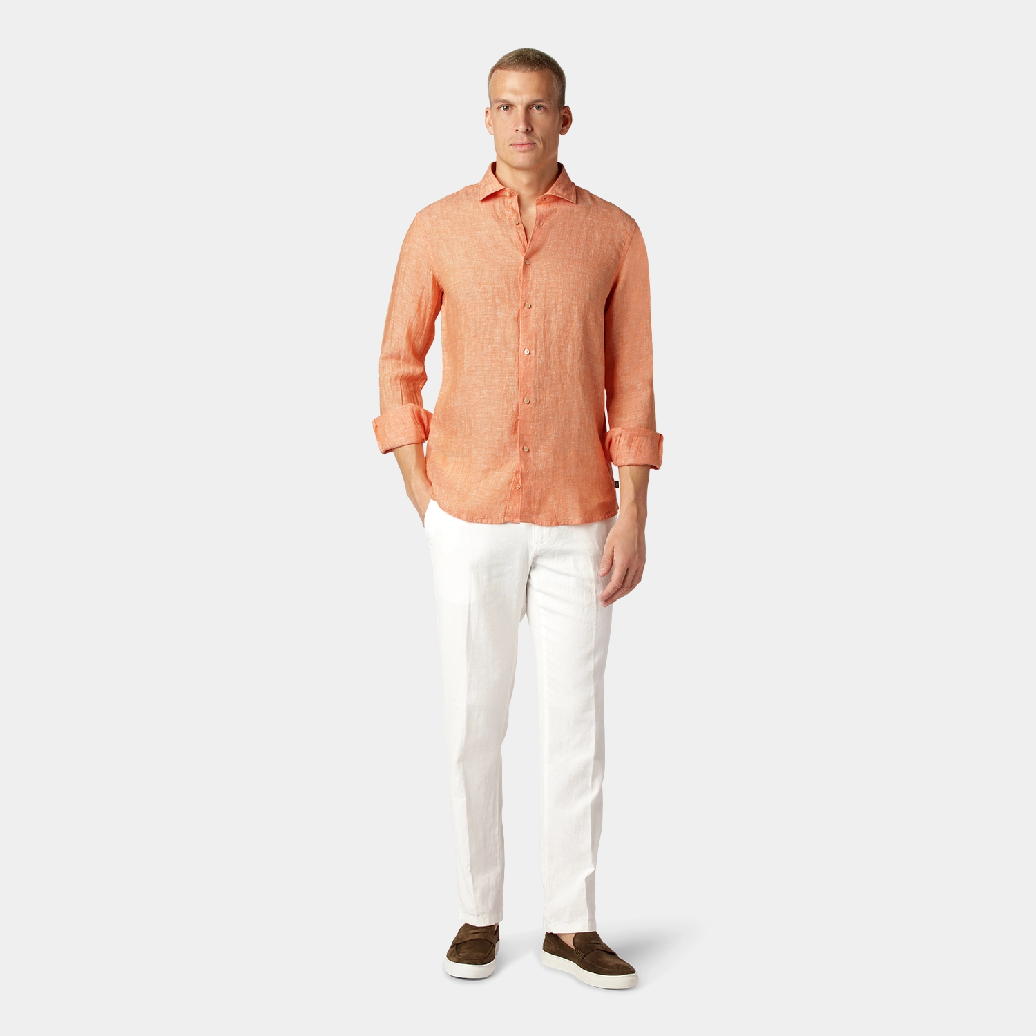 Apricot Linen Shirt