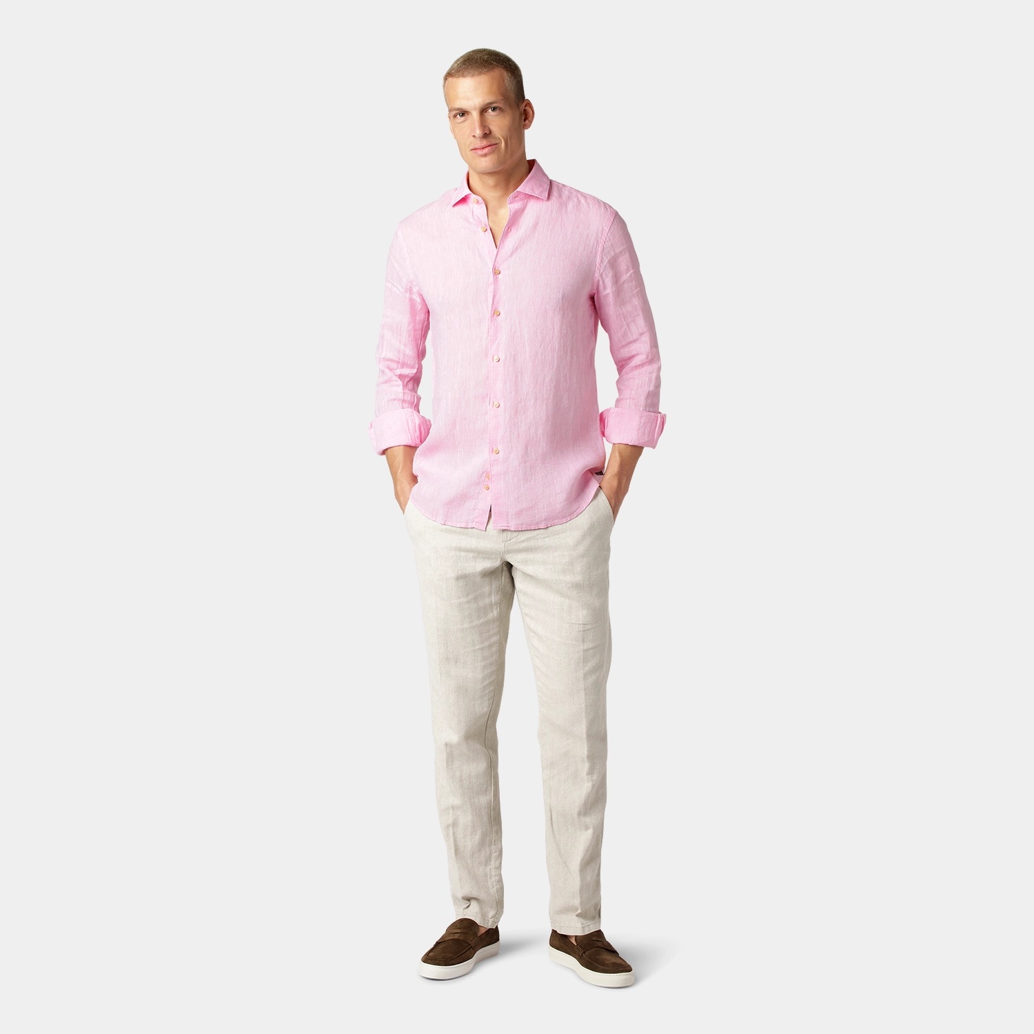 Pink Linen Shirt