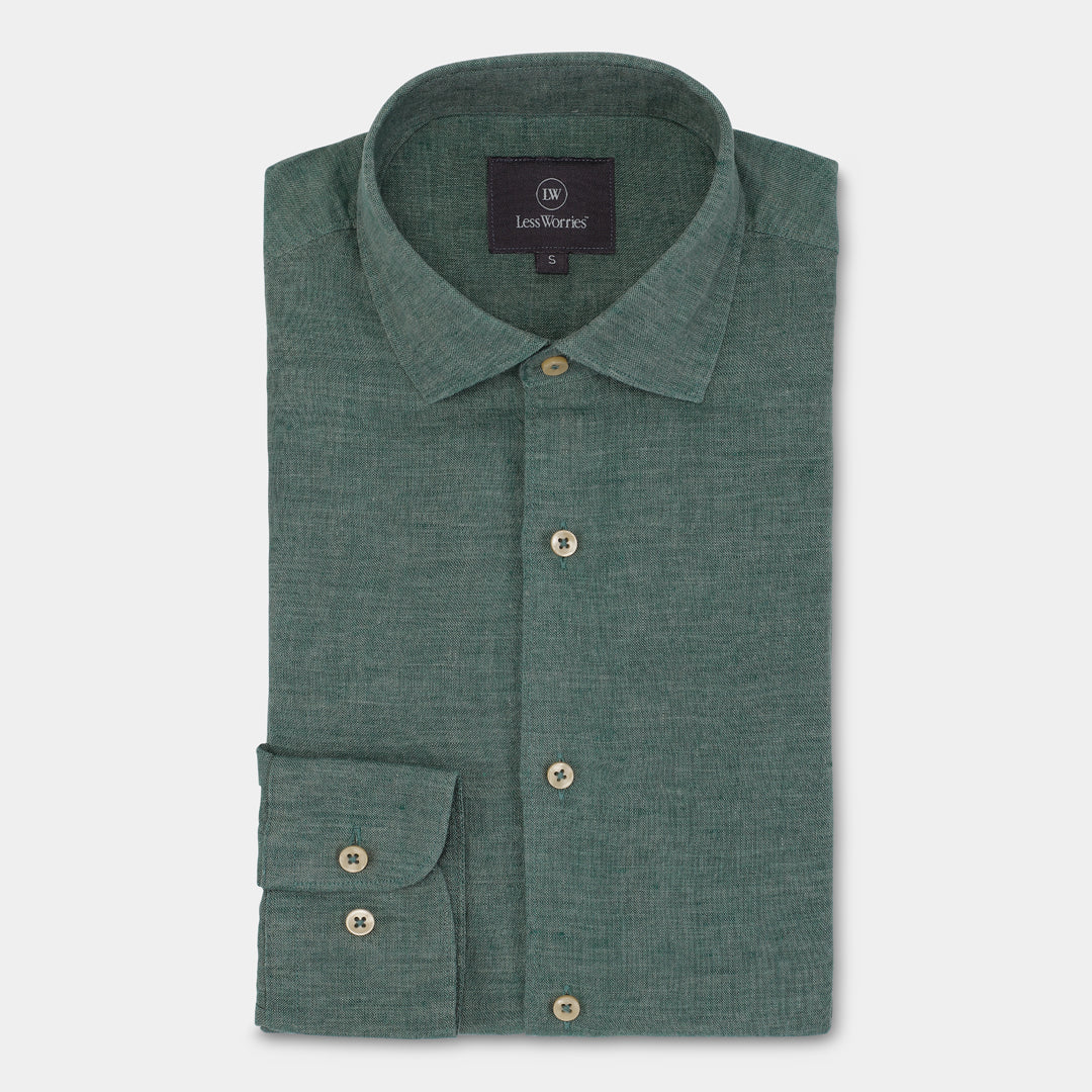 Green Linen Shirt