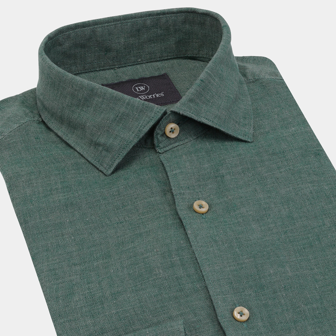 Green Linen Shirt