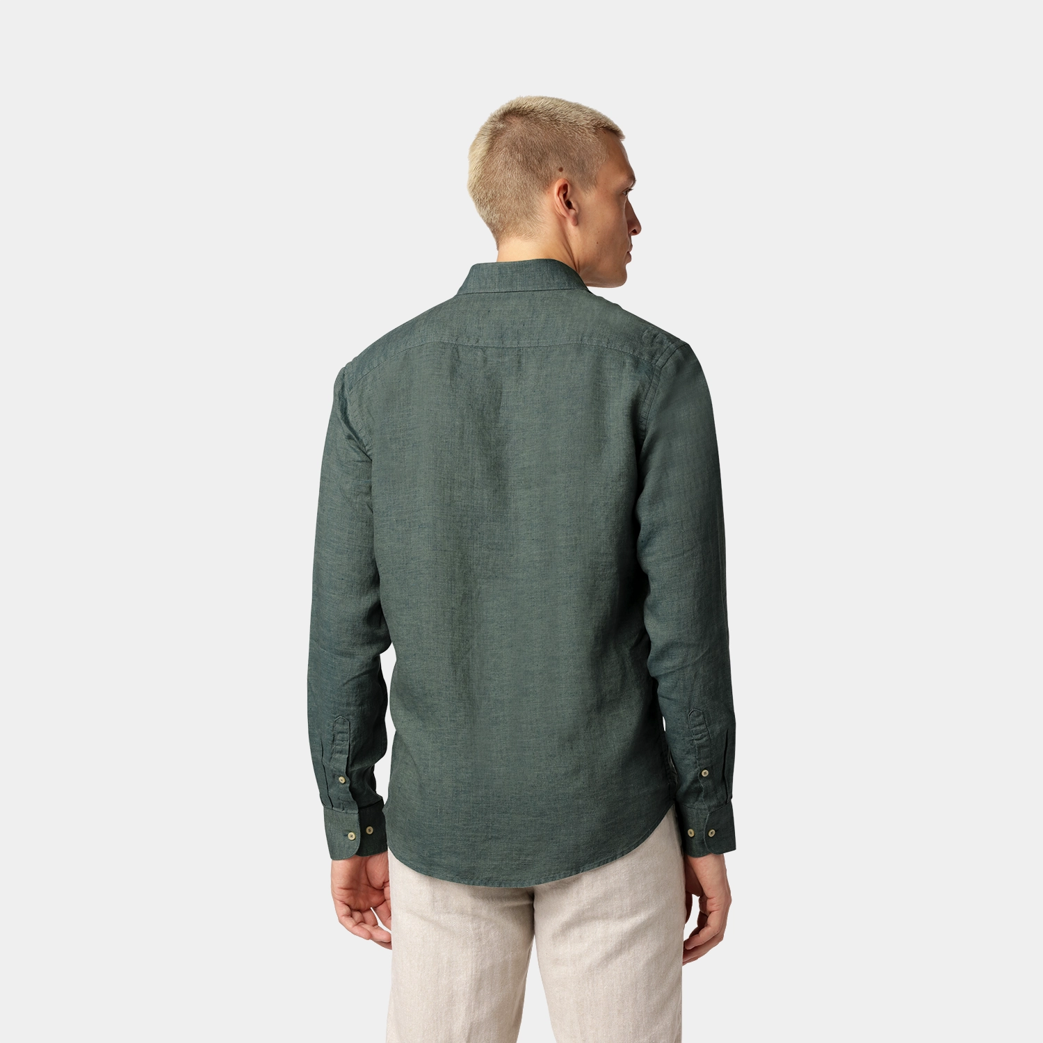 Green Linen Shirt