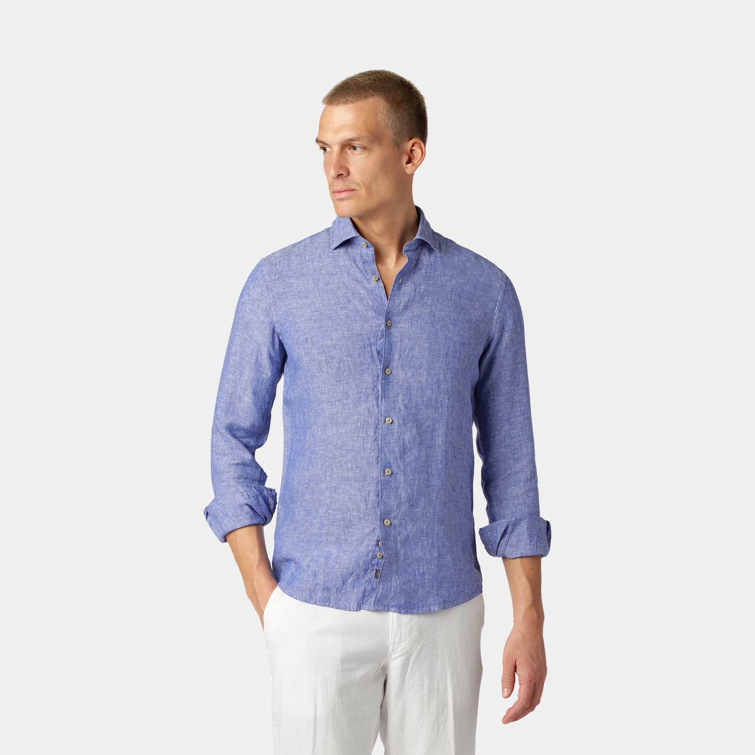 Light Blue Linen Shirt