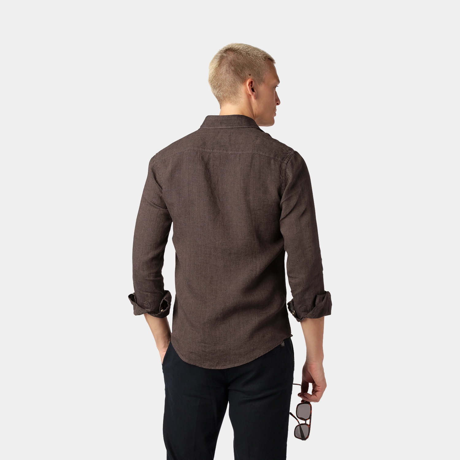 Brown Linen Shirt