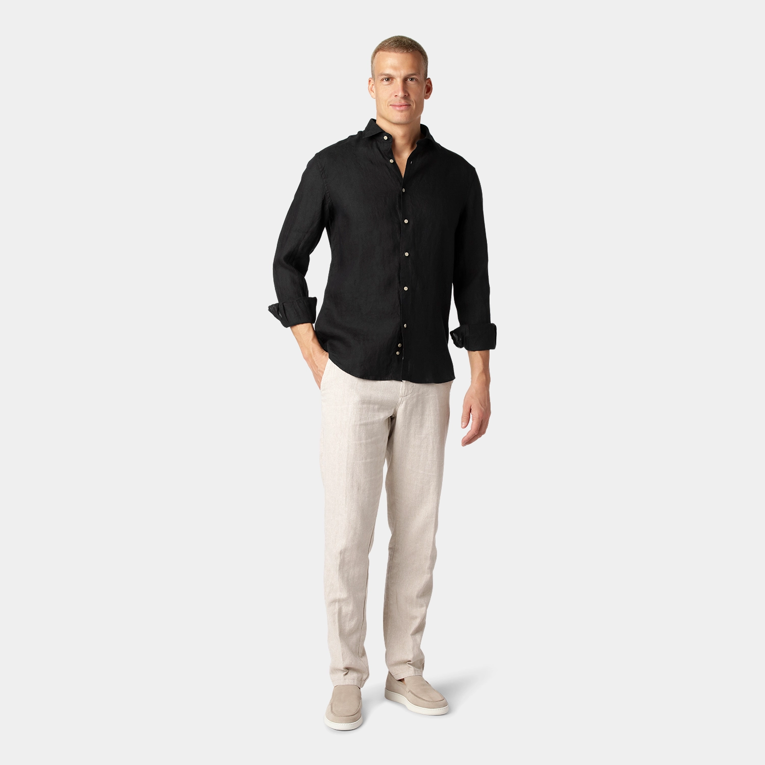 Black Linen Shirt