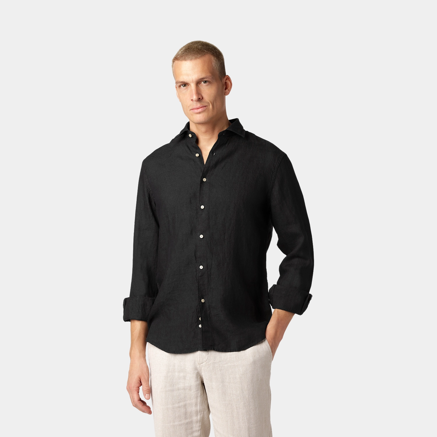 Black Linen Shirt