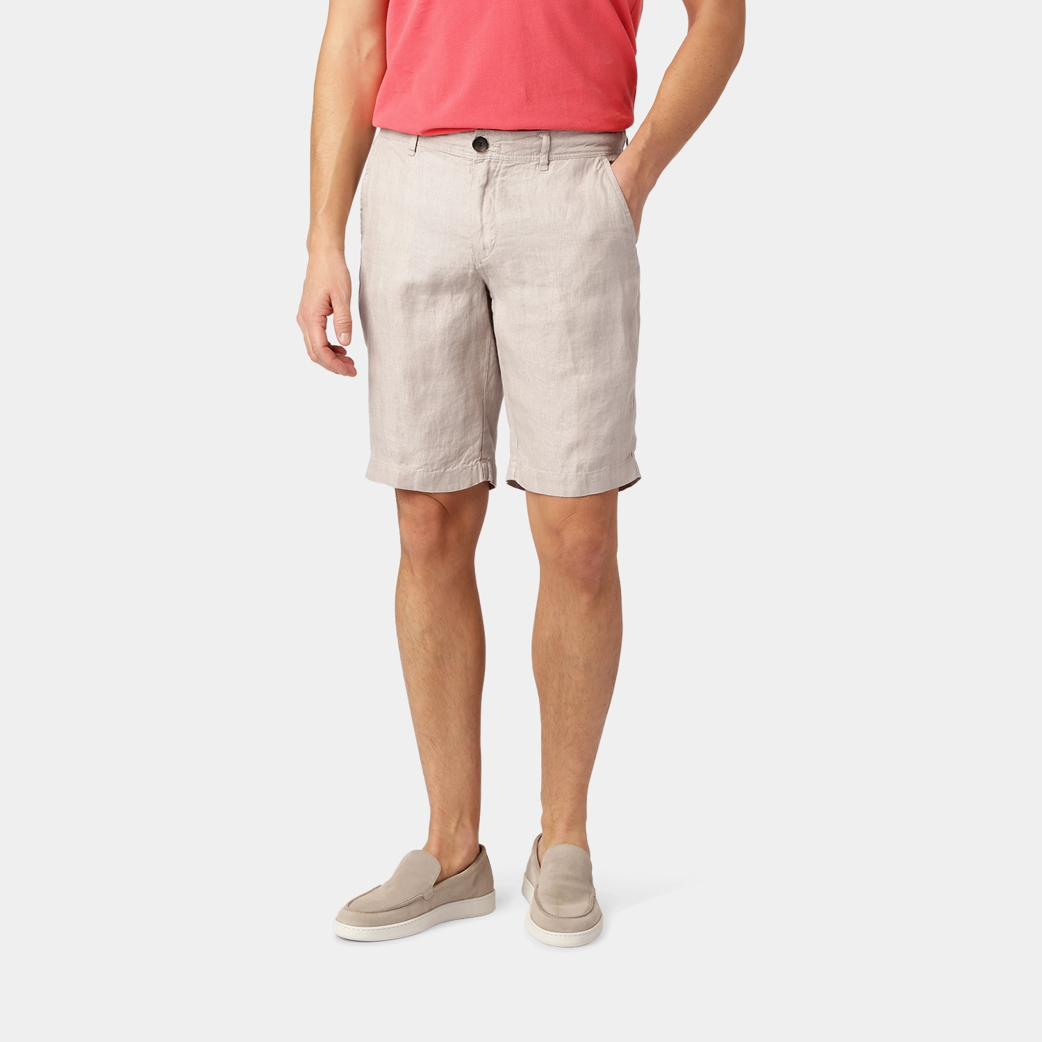 Sand Linneshorts 