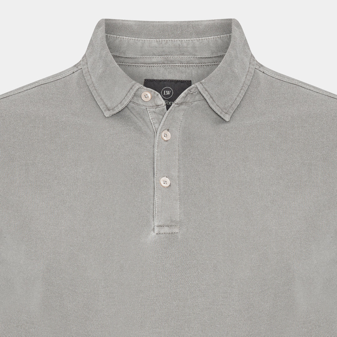 Khaki Piqué Polo Shirt