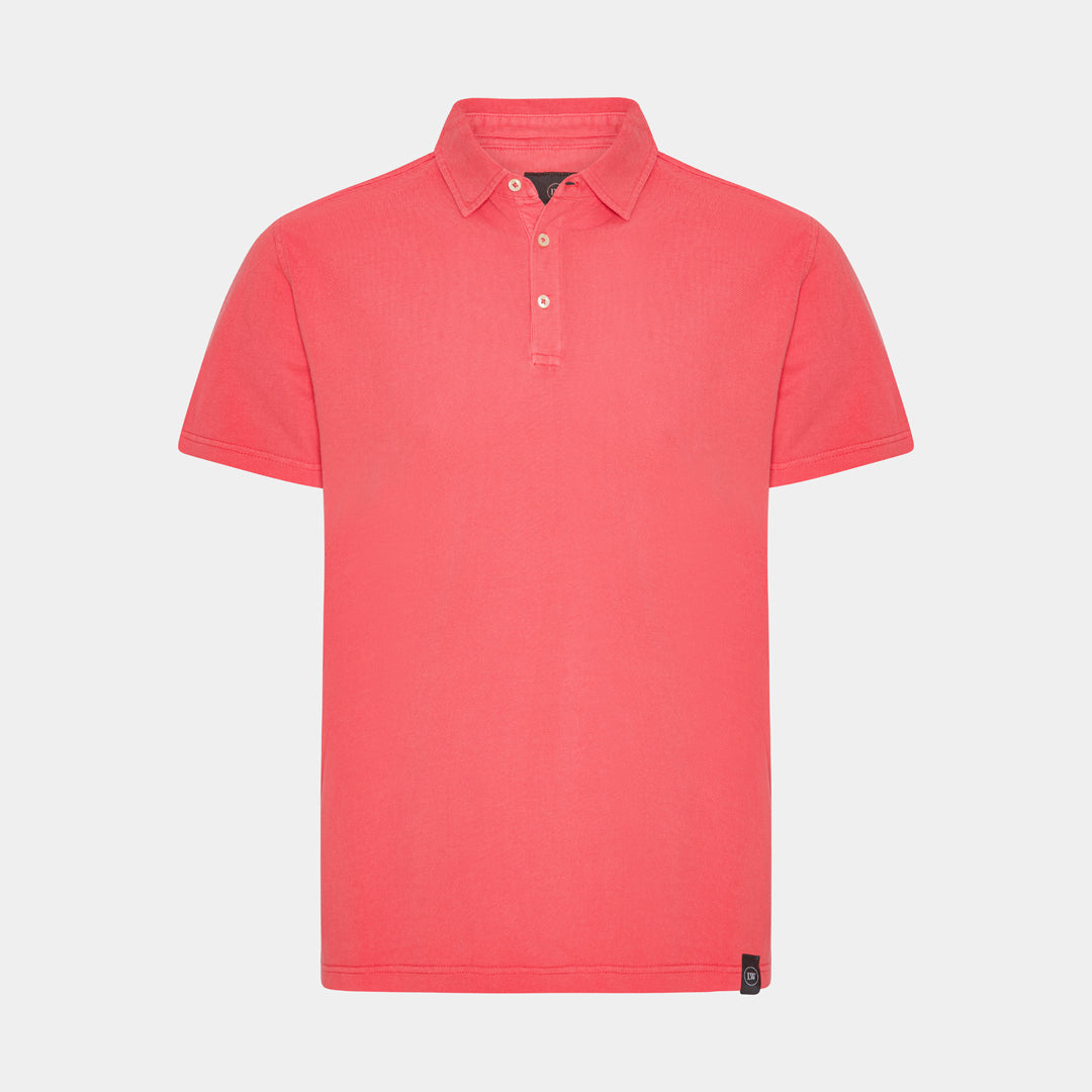 Red Piqué Polo Shirt