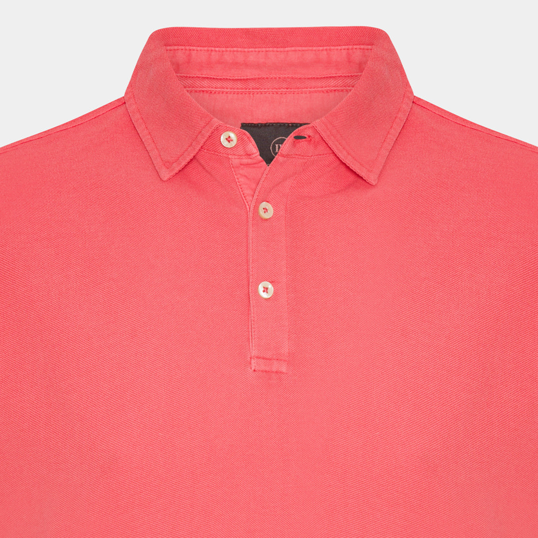 Red Piqué Polo Shirt