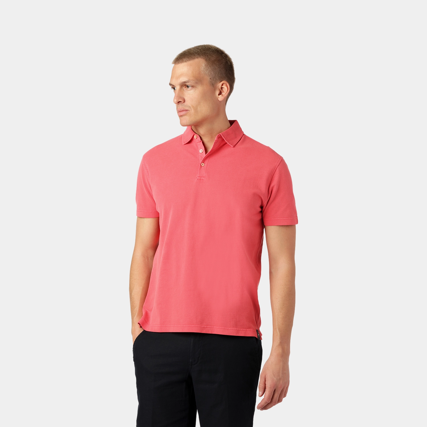 Red Piqué Polo Shirt