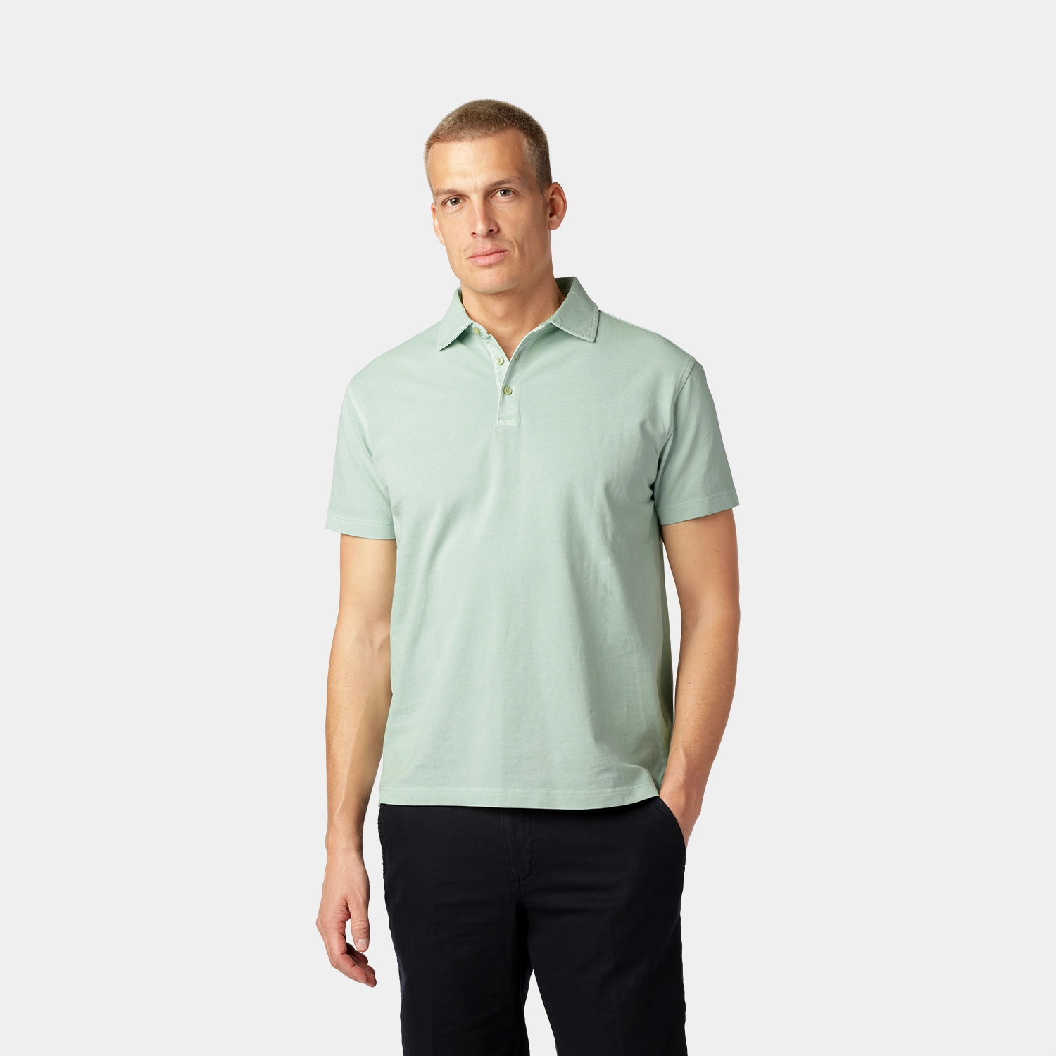 Mint Piqué Polo Shirt