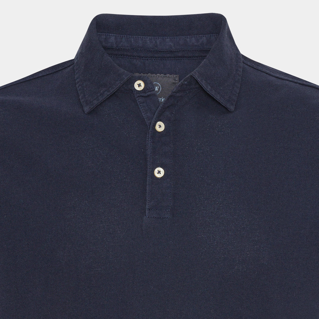 Navy Piqué Polo Shirt