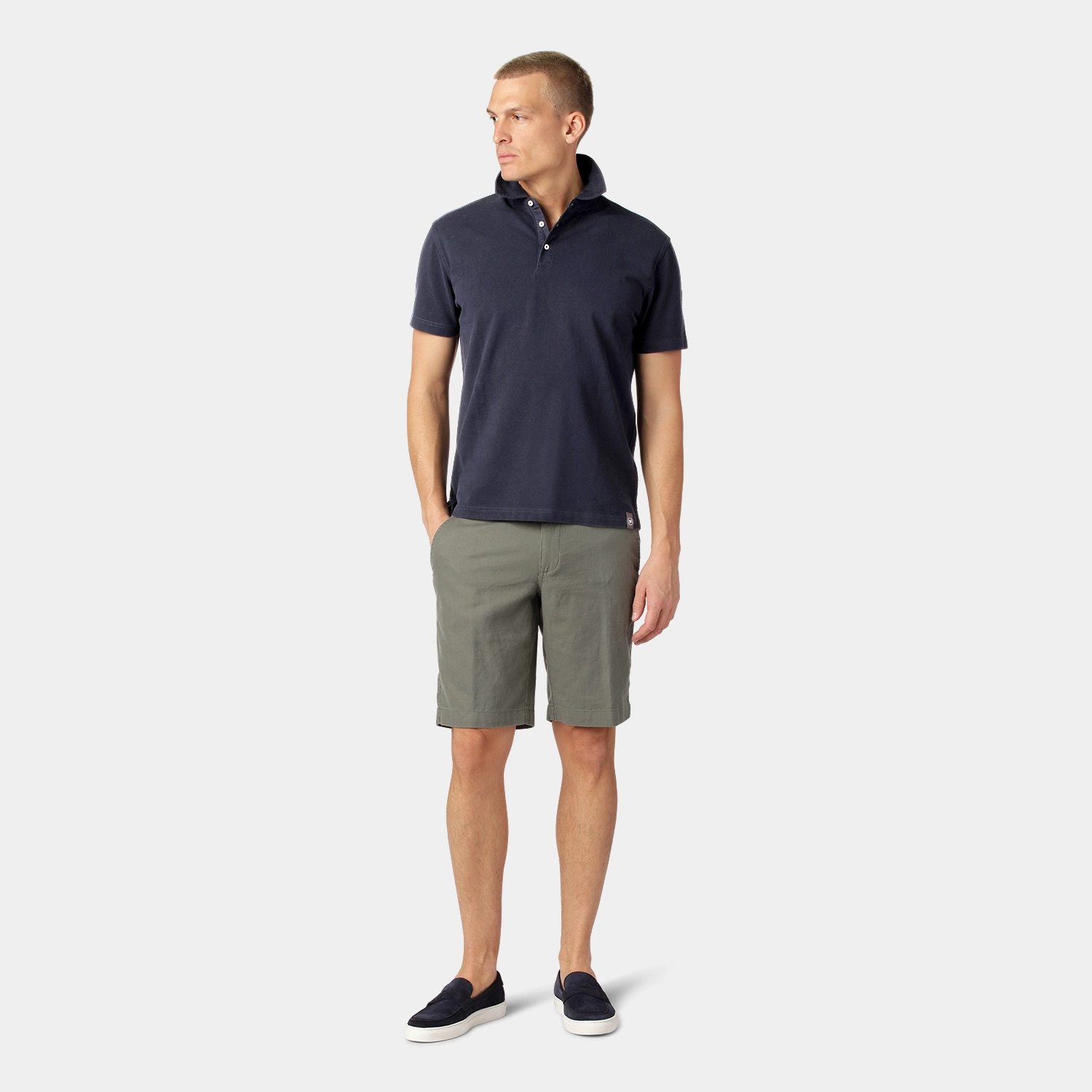 Navy Piqué Polo Shirt