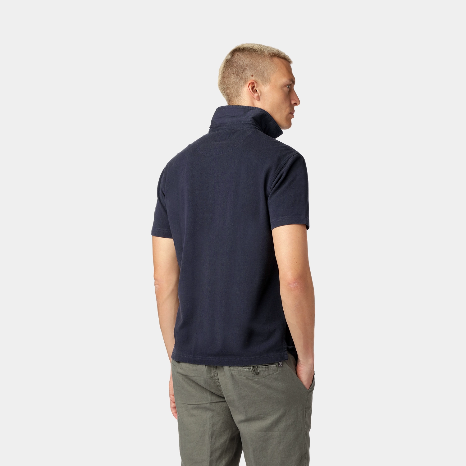 Navy Piqué Polo Shirt