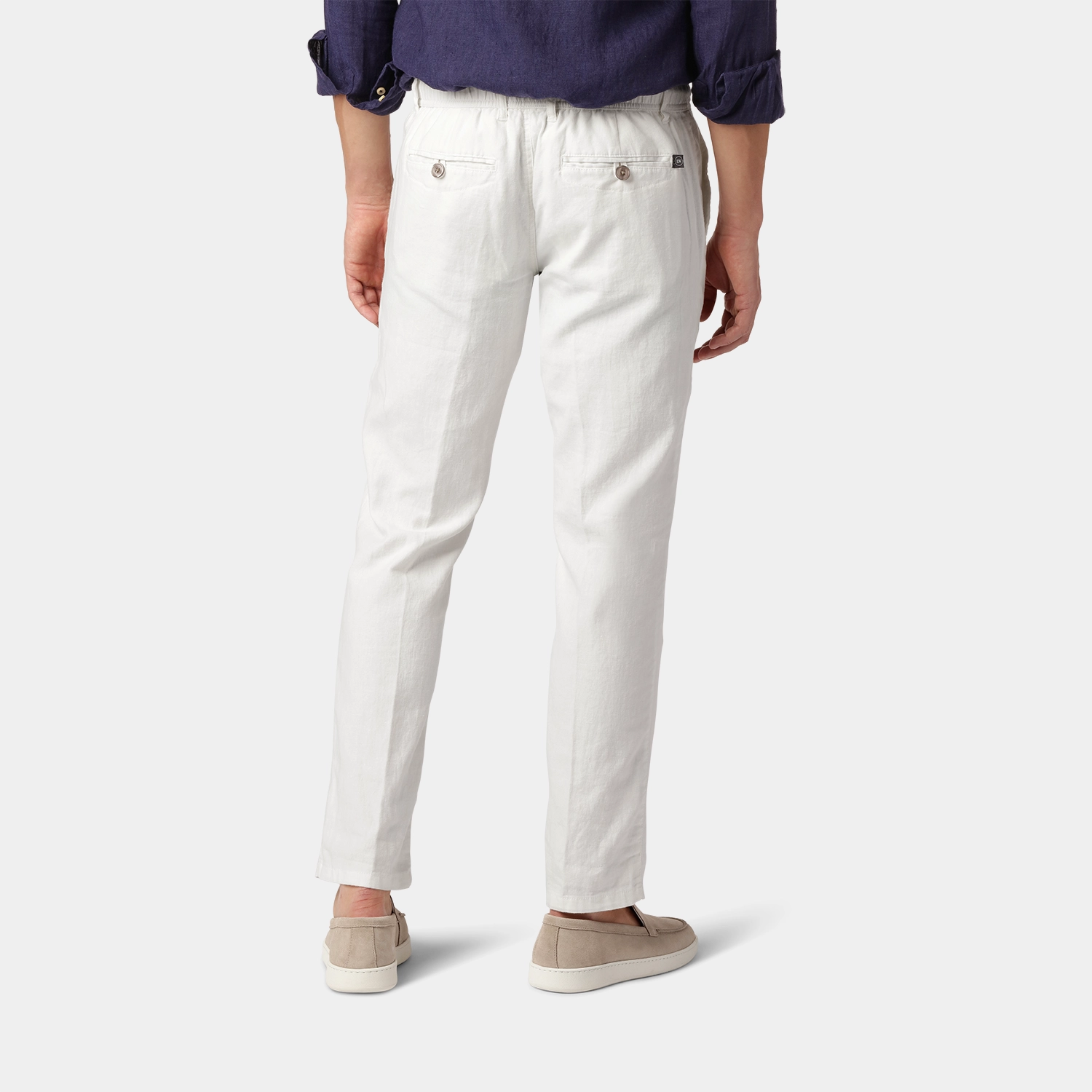 Off-white  Linen-Cotton Pants