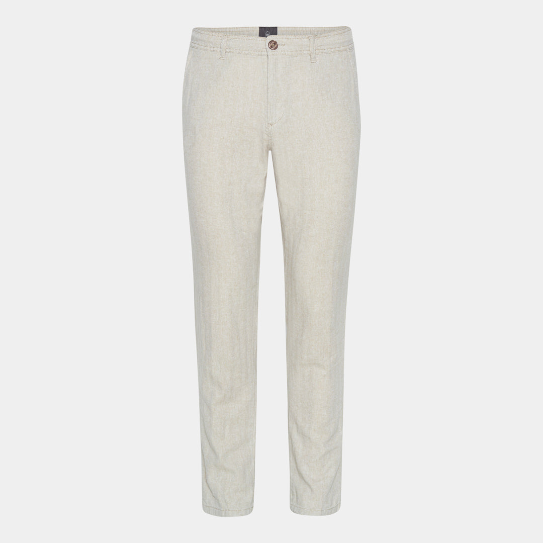 Sand Linen-Cotton Pants