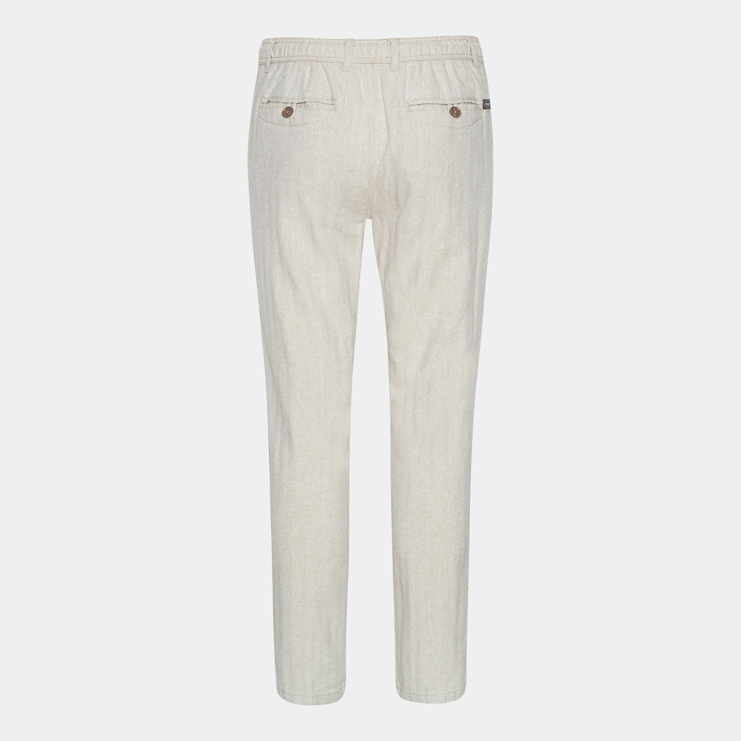 Sand Linen-Cotton Pants