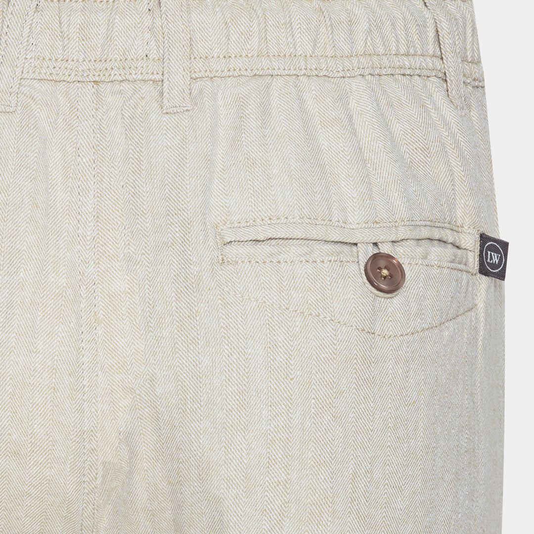 Sand Linen-Cotton Pants