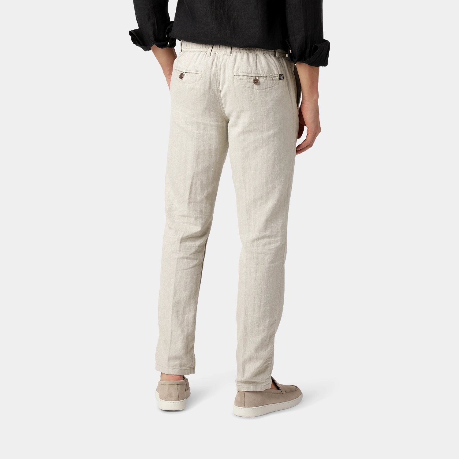 Sand Linen-Cotton Pants