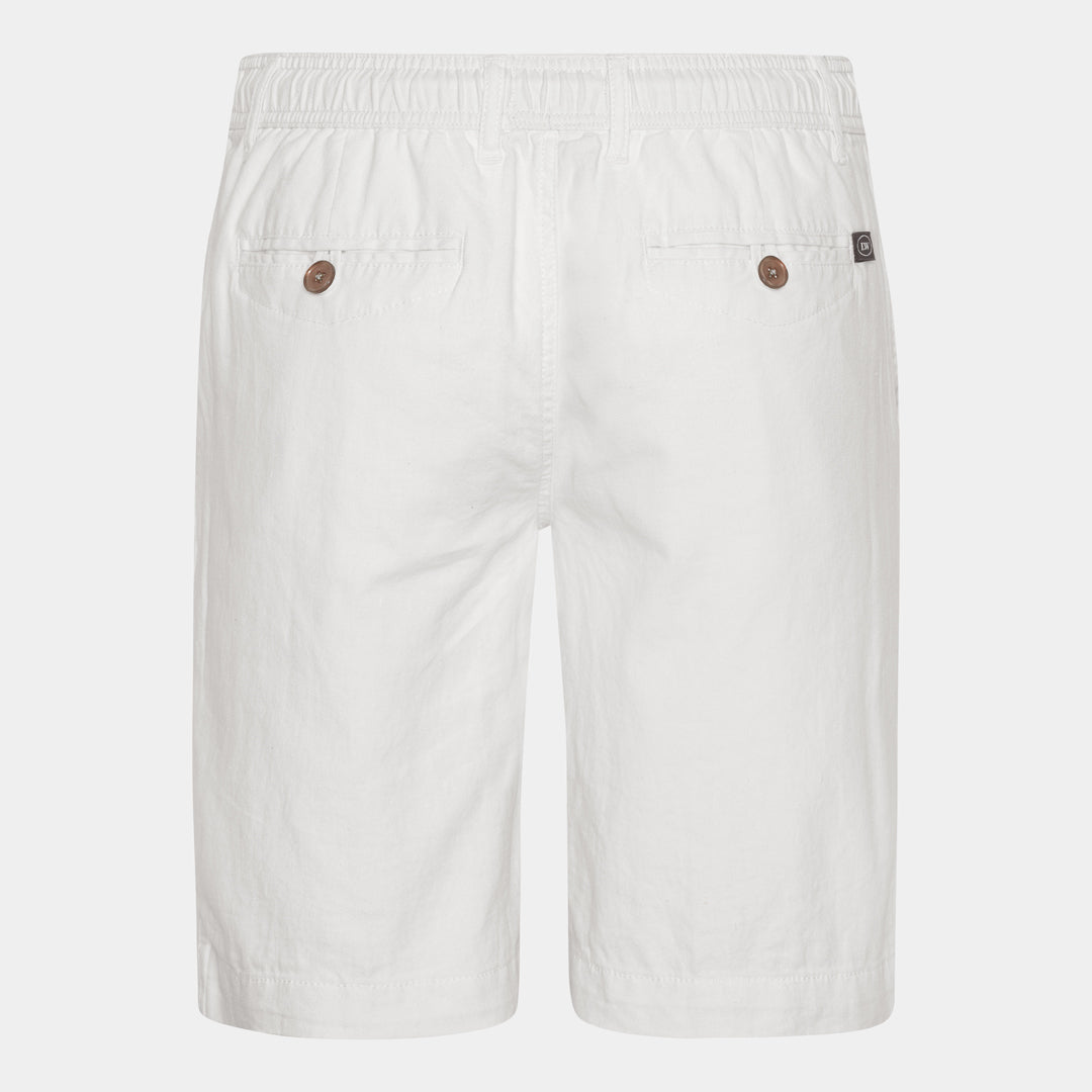 Off-white  Linen-Cotton Shorts