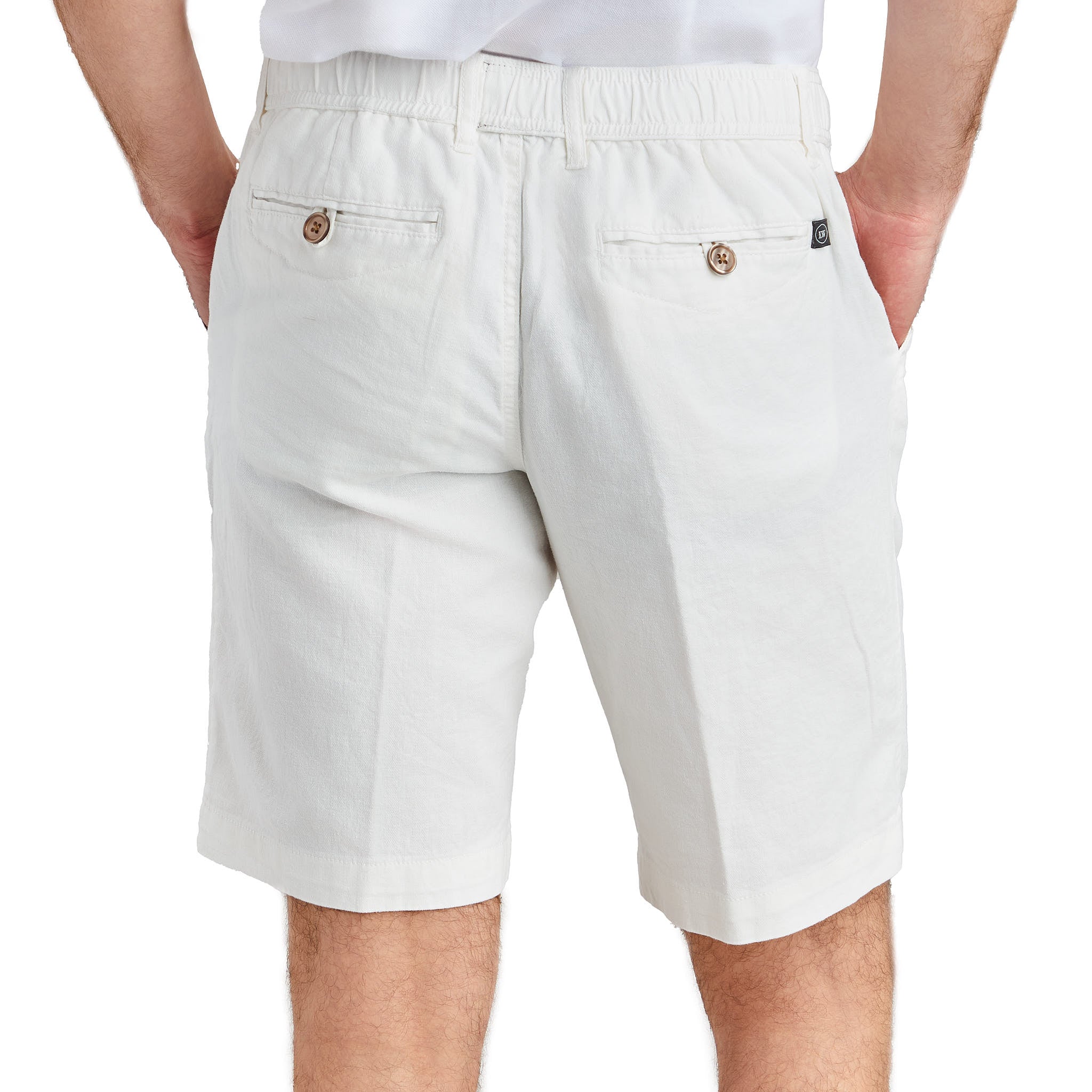 Off-white Linen Blend Shorts