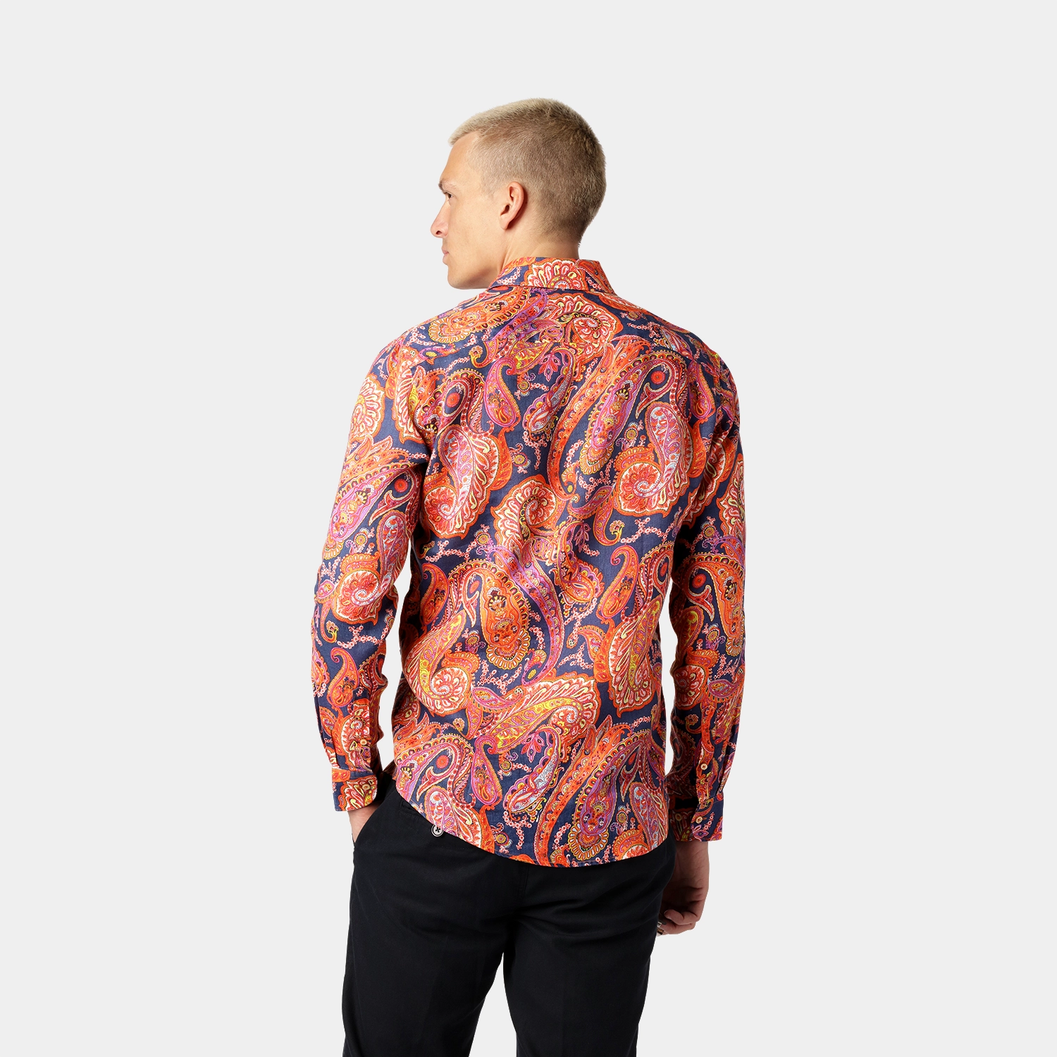 Linen Shirt Paisley Multi