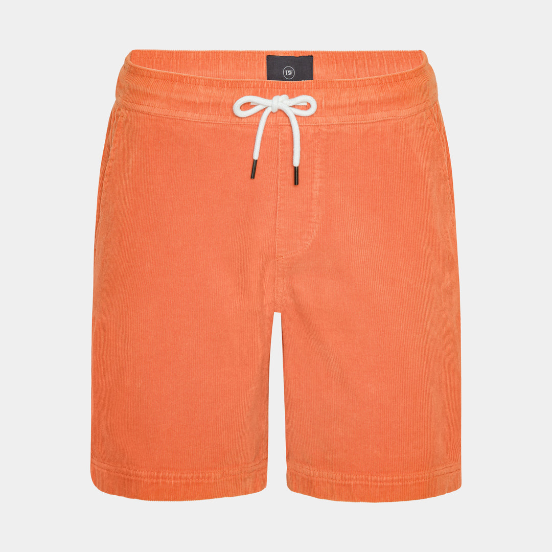 Orange Corduroy Shorts