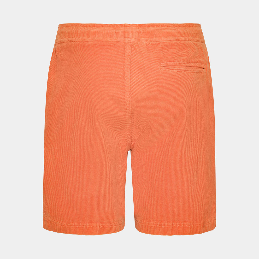 Orange Corduroy Shorts