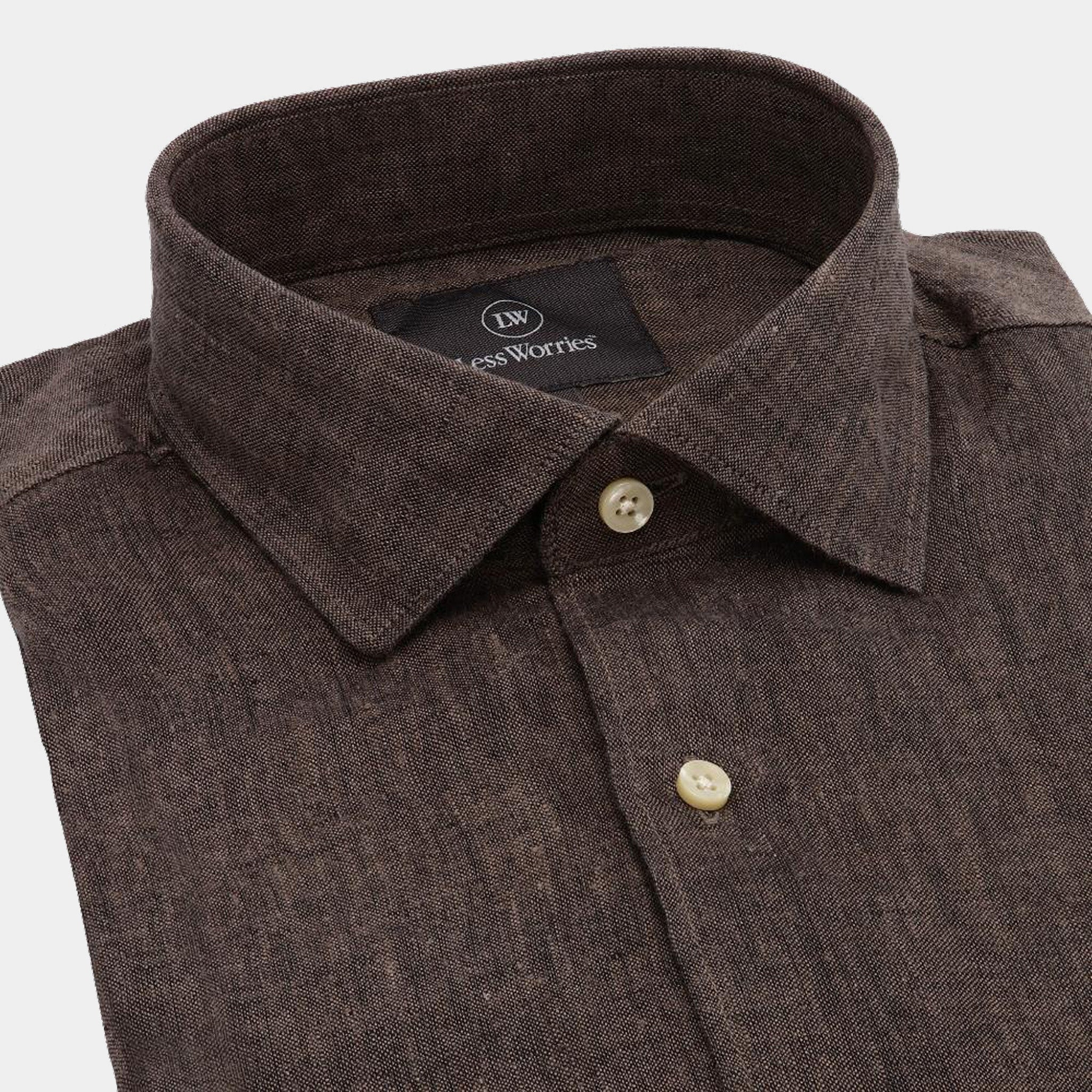 Brown Linen Shirt