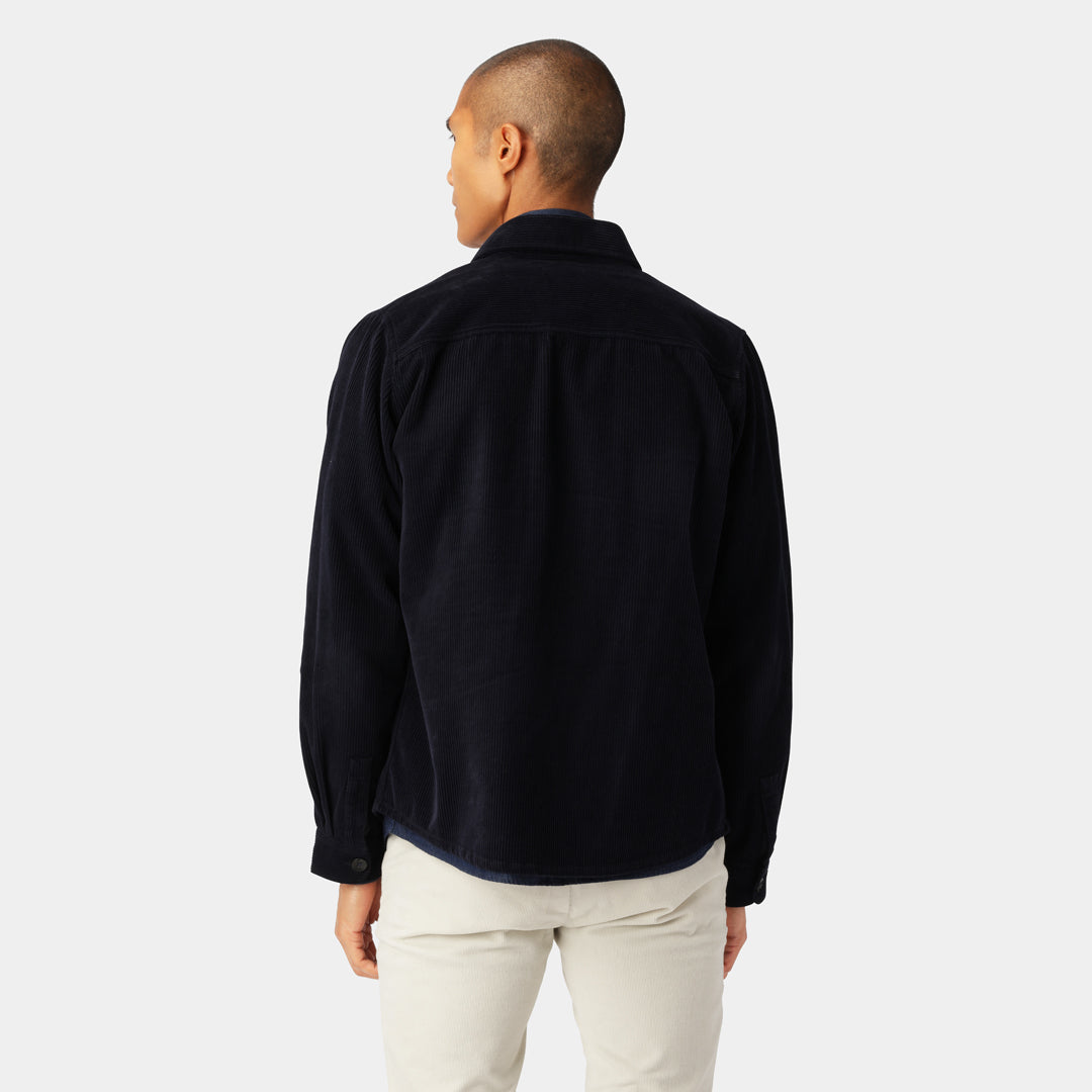 Navy Cord Overshirt