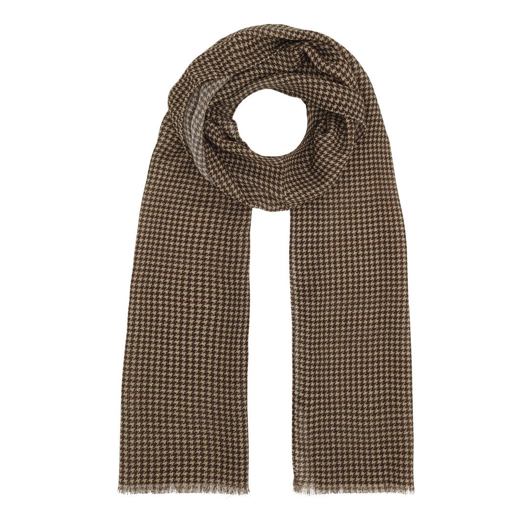 Moule Check Wool Scarf