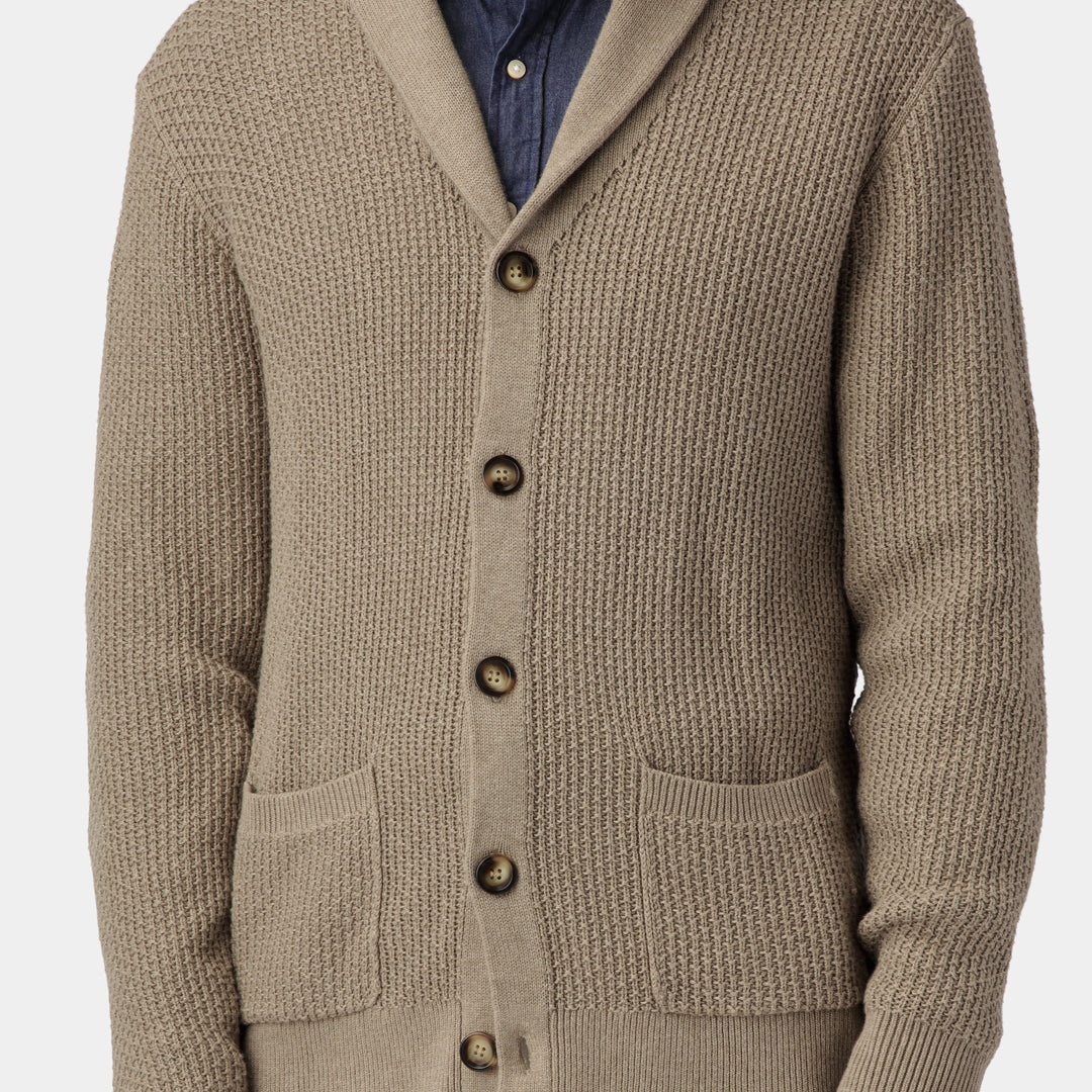 Beige Cotton Cardigan