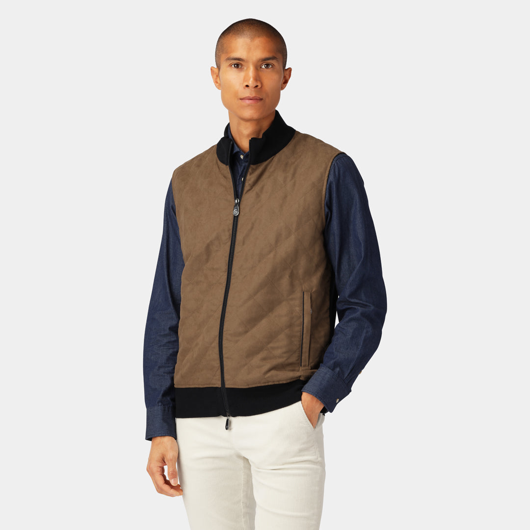 Navy Alcantara Vest