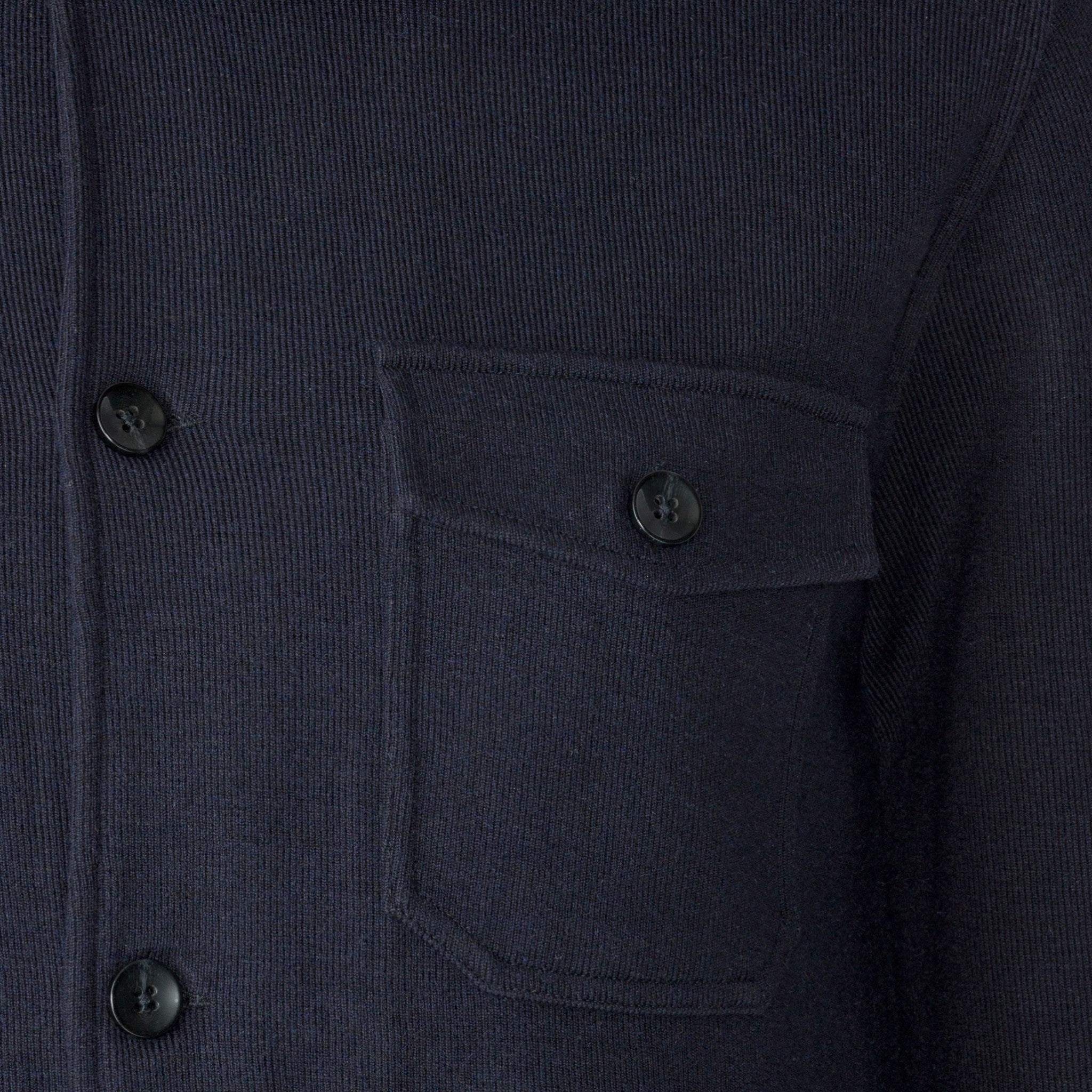 Navy Dressed Overshirt