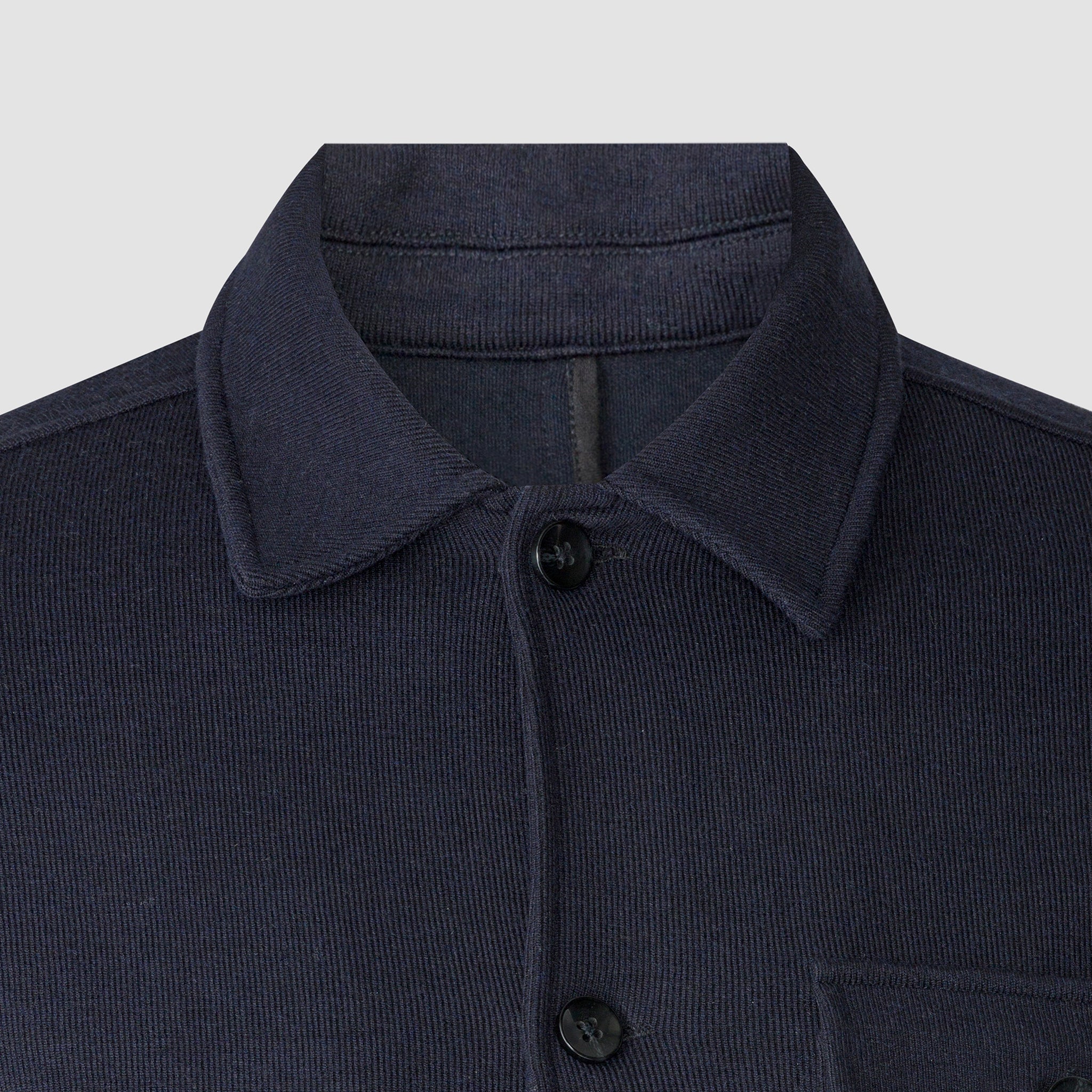 Navy Dressed Overshirt